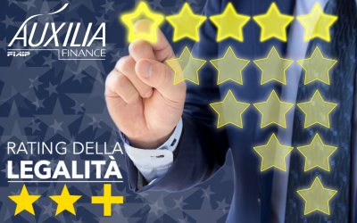 Auxilia Finance ottiene la riconferma del Rating di Legalità con il punteggio di “due stelle e un più”